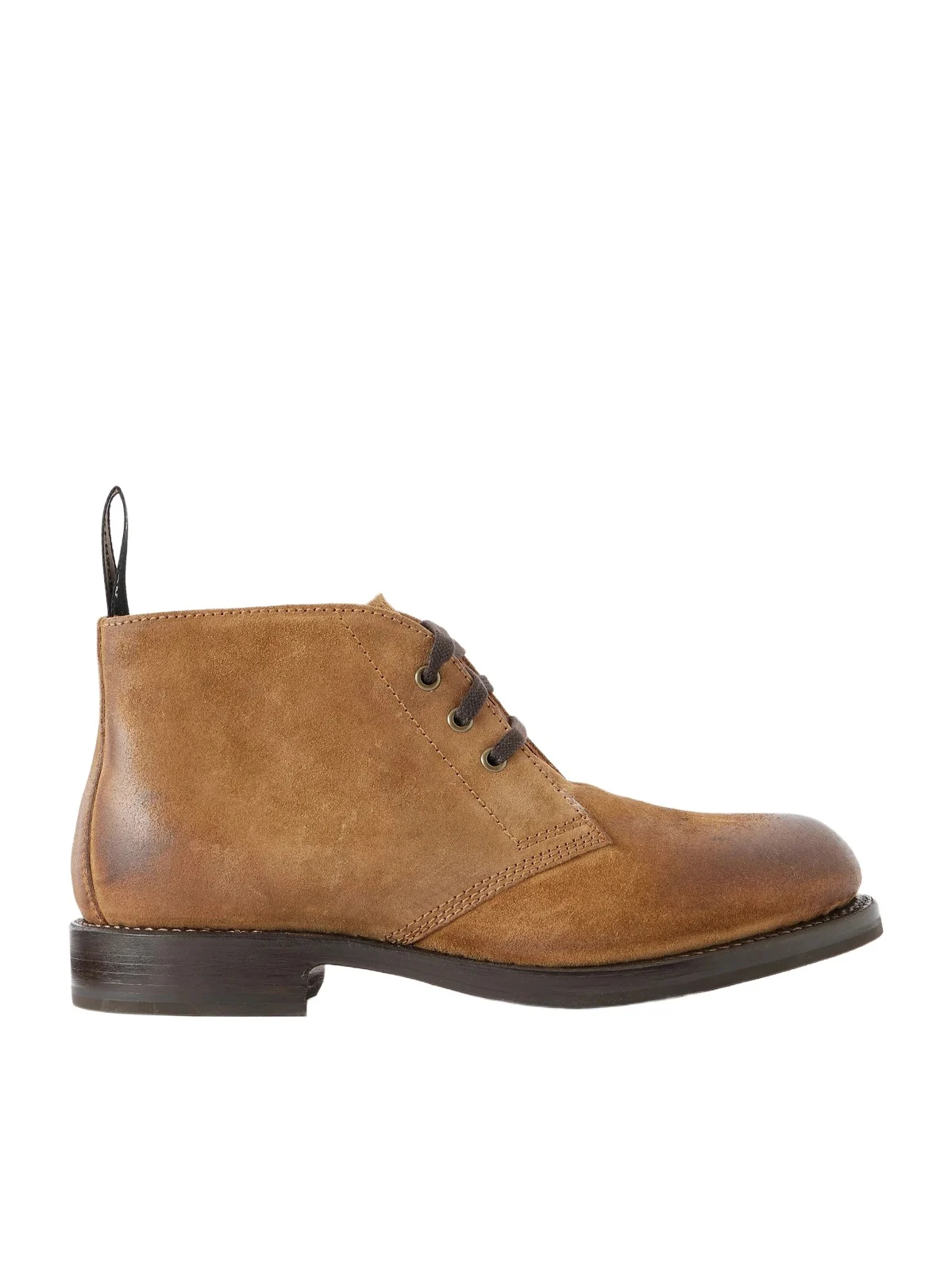 Grenson Rory Burnished-Suede Lace-Up Boots - Men