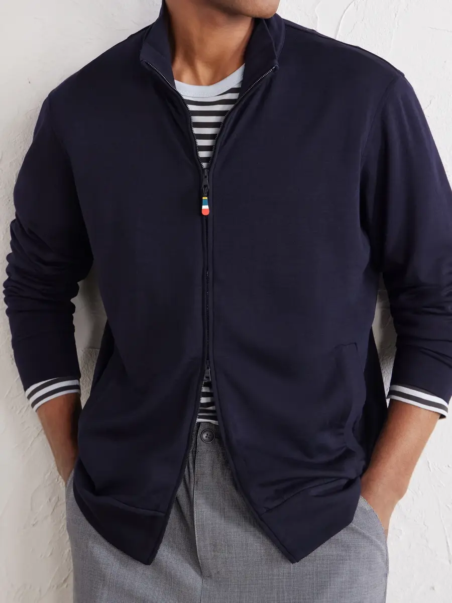 Orlebar Brown Egerton Merino Wool-Jersey Zip-Up Cardigan - Men | Thumbnail 5 Orlebar Brown Egerton Merino Wool-Jersey Zip-Up Cardigan - Men | Thumbnail 5