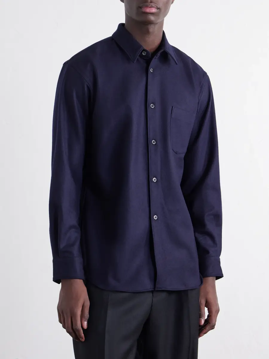 Comme des Garçons SHIRT Wool-Blend Flannel Shirt - Men | Thumbnail 3