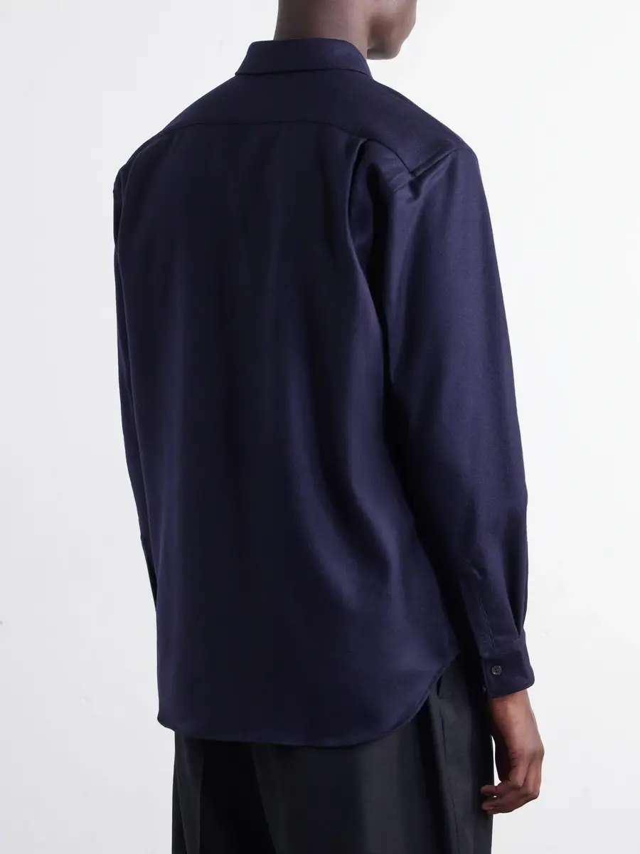 Comme des Garçons SHIRT Wool-Blend Flannel Shirt - Men | Thumbnail 4