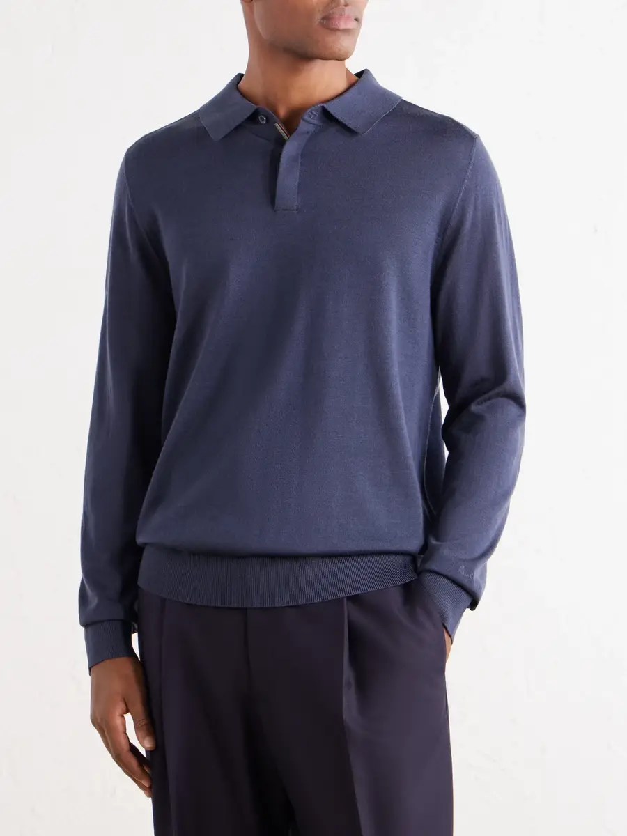 Paul Smith Merino Wool Polo Shirt - Men | Thumbnail 3 Paul Smith Merino Wool Polo Shirt - Men | Thumbnail 3