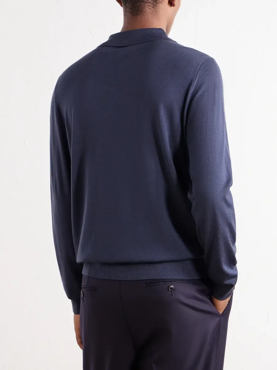 Paul Smith Merino Wool Polo Shirt - Men | Thumbnail 4 Paul Smith Merino Wool Polo Shirt - Men | Thumbnail 4