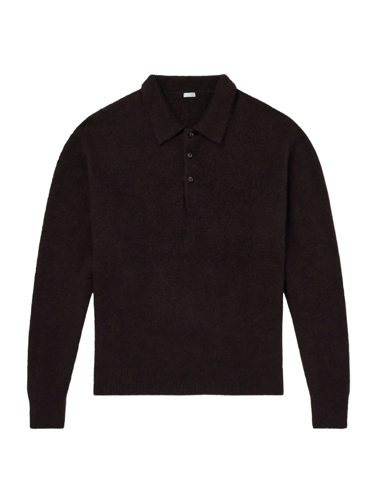 Brushed Cashmere Polo Sweater - Men