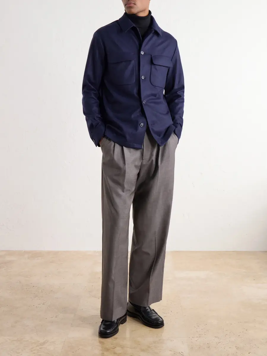 Slowear Incotex Cashmere-Felt Overshirt - Men | Thumbnail 2 Slowear Incotex Cashmere-Felt Overshirt - Men | Thumbnail 2