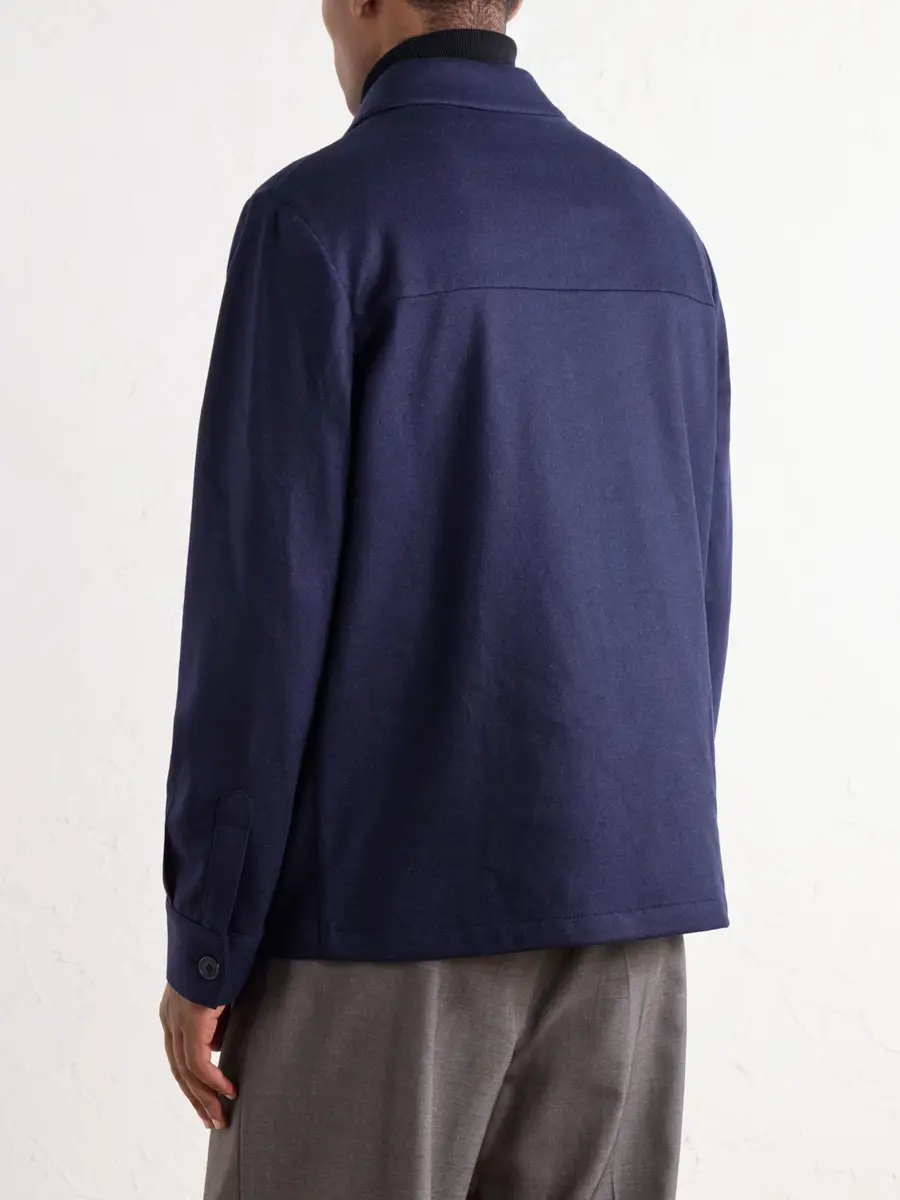 Slowear Incotex Cashmere-Felt Overshirt - Men | Thumbnail 4 Slowear Incotex Cashmere-Felt Overshirt - Men | Thumbnail 4