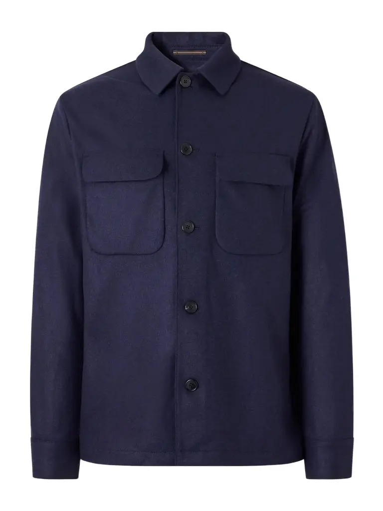 Slowear Incotex Cashmere-Felt Overshirt - Men