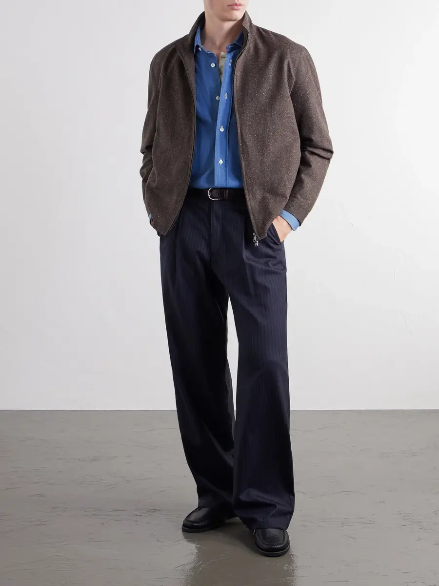 Sunspel Donegal Wool and Silk-Tweed Jacket - Men | Thumbnail 2
