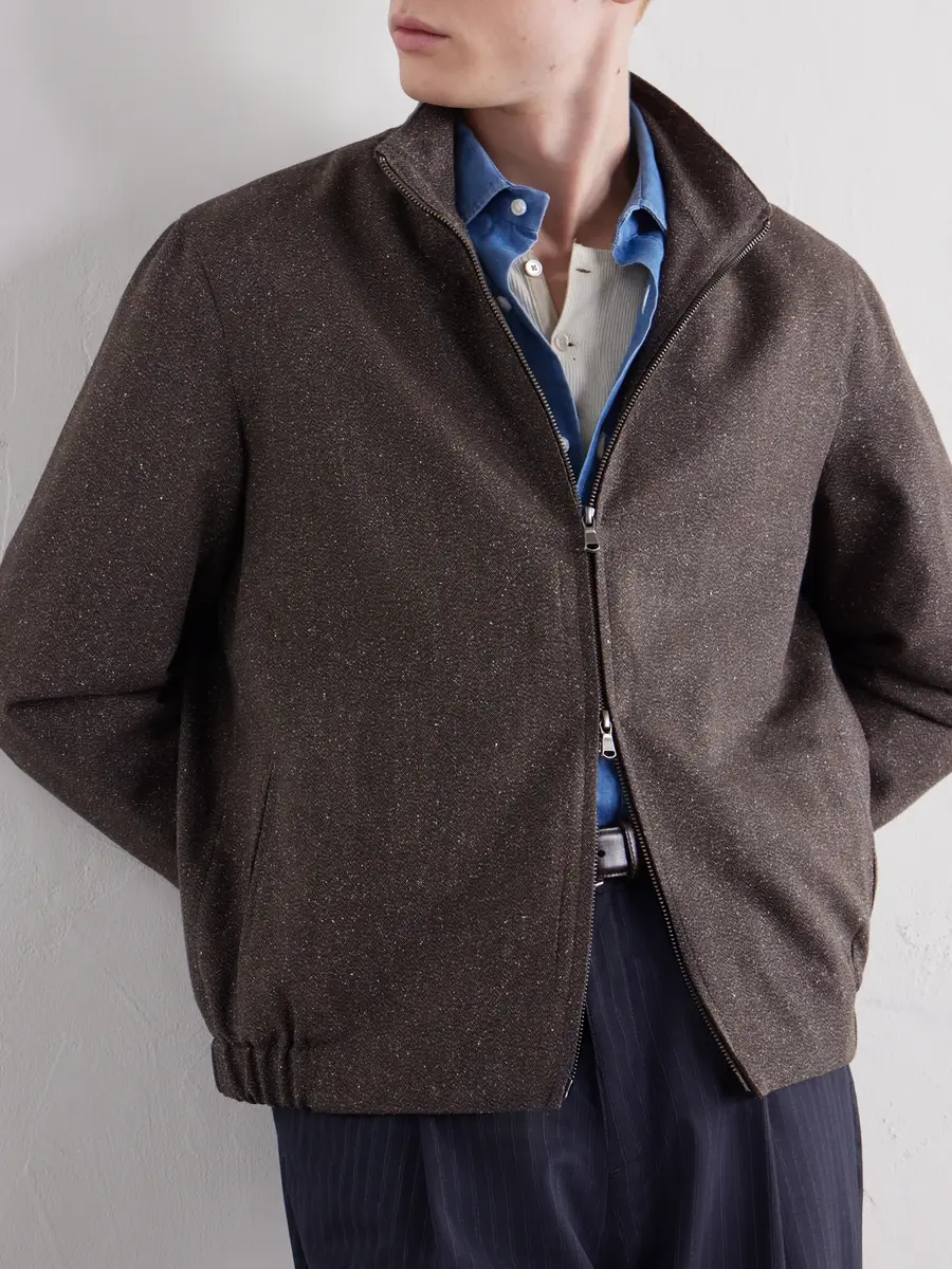 Sunspel Donegal Wool and Silk-Tweed Jacket - Men | Thumbnail 5