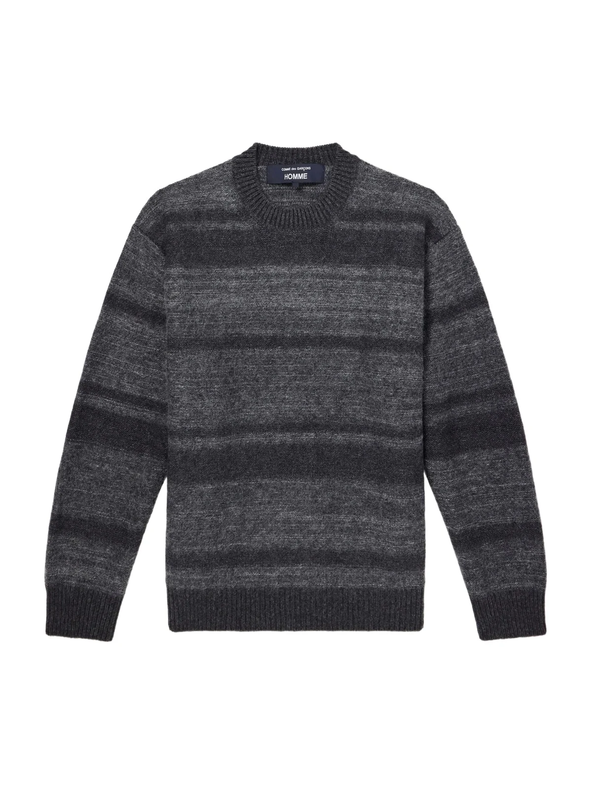 COMME des GARCONS HOMME Striped Brushed Wool-Blend Sweater - Men