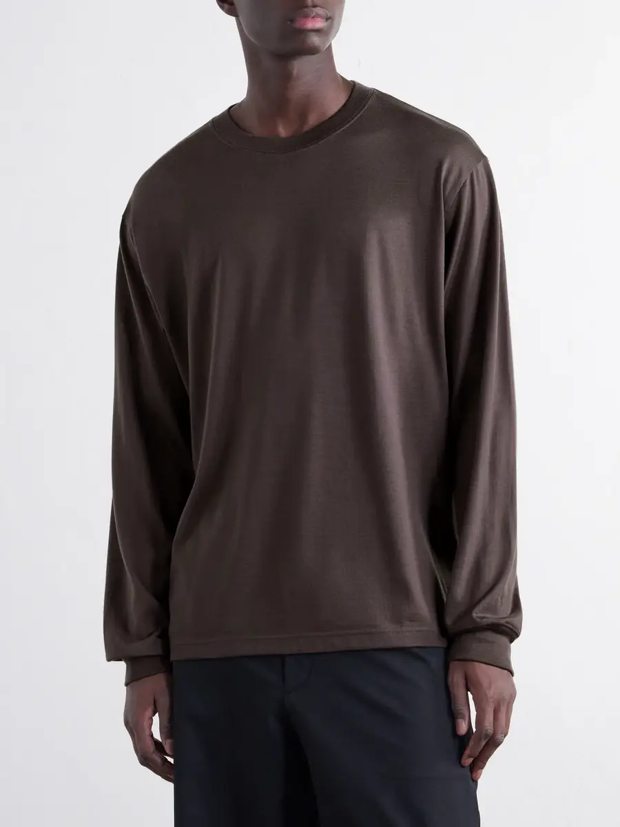 GOLDWIN Wool and Lyocell-Blend Jersey Sweater - Men | Thumbnail 3