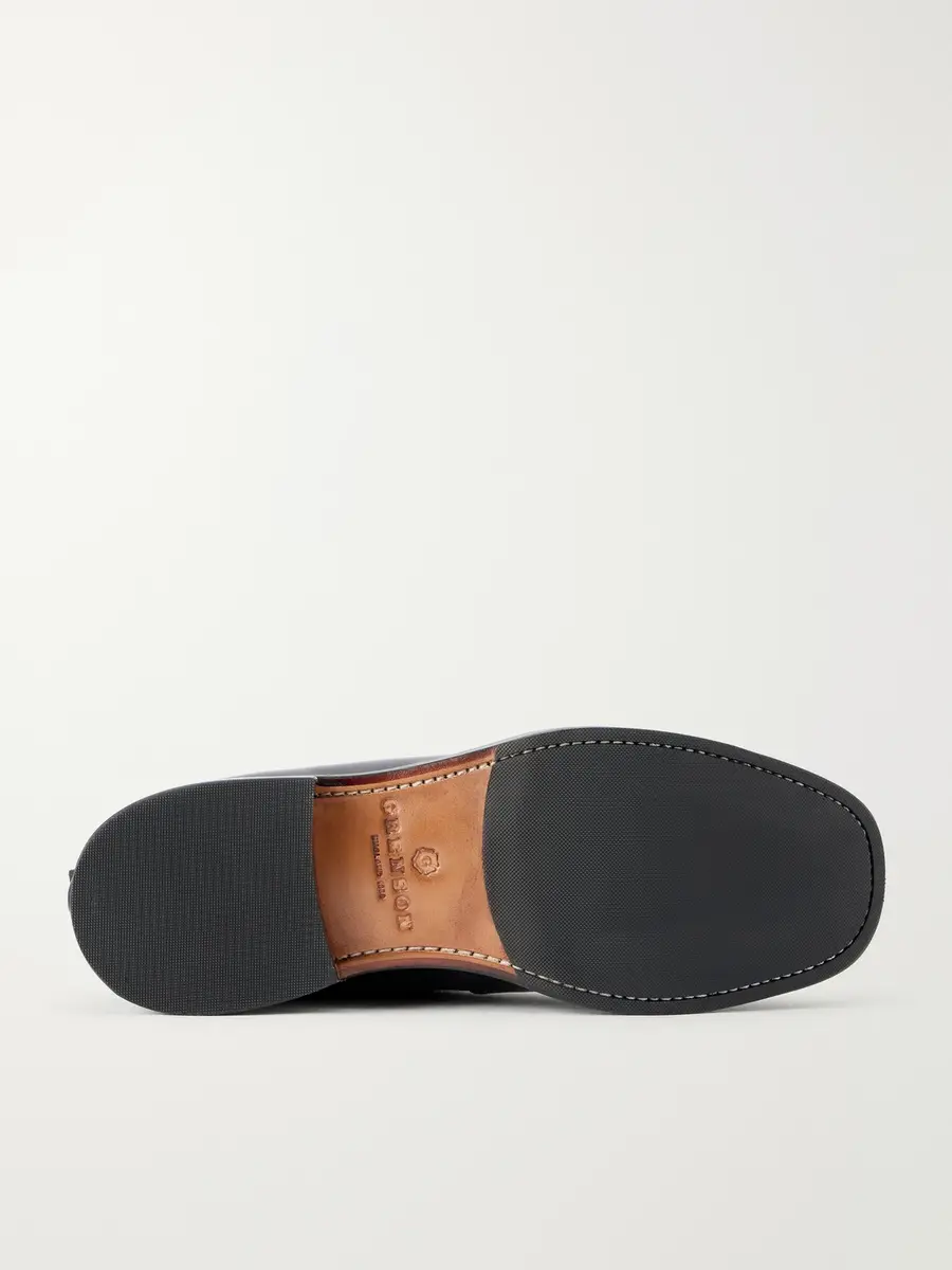 Grenson Barlow Suede-Trimmed Leather Lace-Up Boots - Men | Thumbnail 3 Grenson Barlow Suede-Trimmed Leather Lace-Up Boots - Men | Thumbnail 3