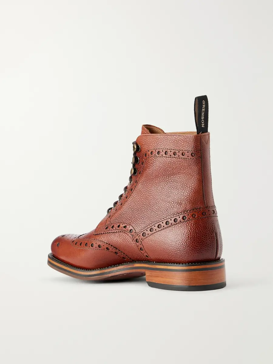 Grenson Fred Full-Grain Leather Lace-Up Boots - Men | Thumbnail 4 Grenson Fred Full-Grain Leather Lace-Up Boots - Men | Thumbnail 4