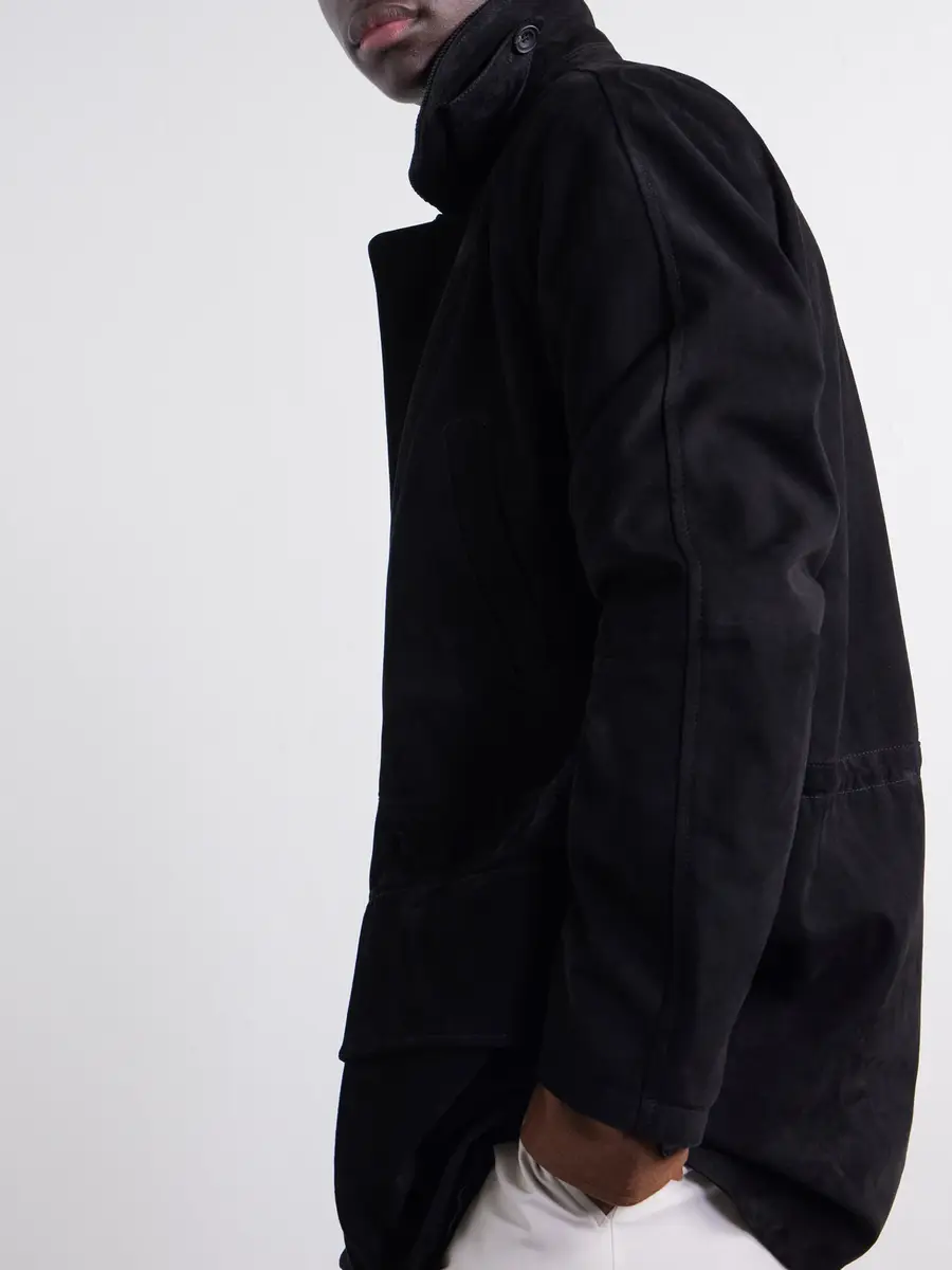 J. Mueser Panelled Corduroy-Trimmed Suede Jacket - Men | Thumbnail 5