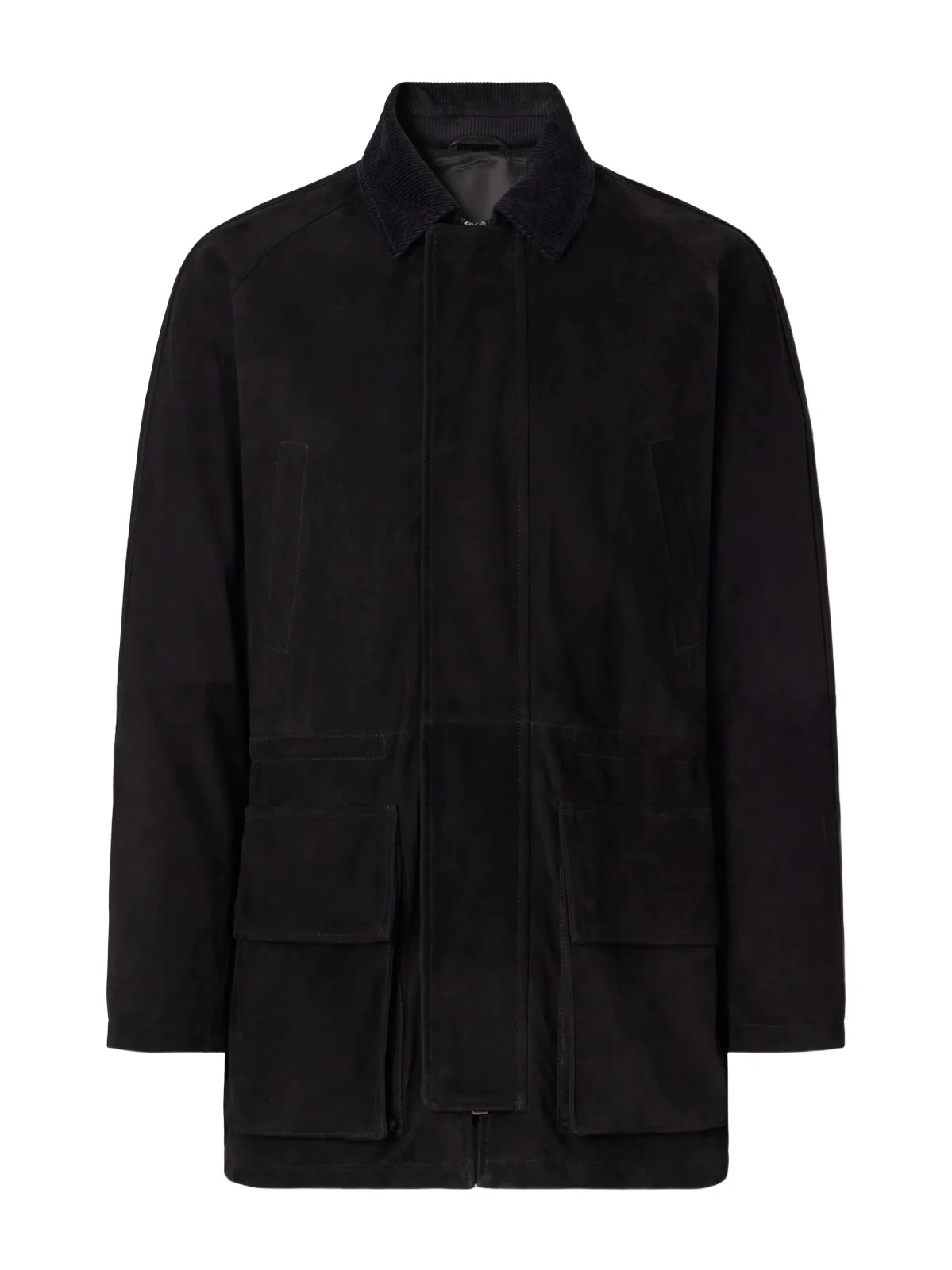J. Mueser Panelled Corduroy-Trimmed Suede Jacket - Men