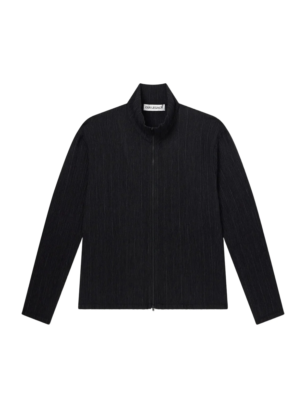 Our Legacy Shrunken Plissé-Jersey Zip-Up Cardigan - Men