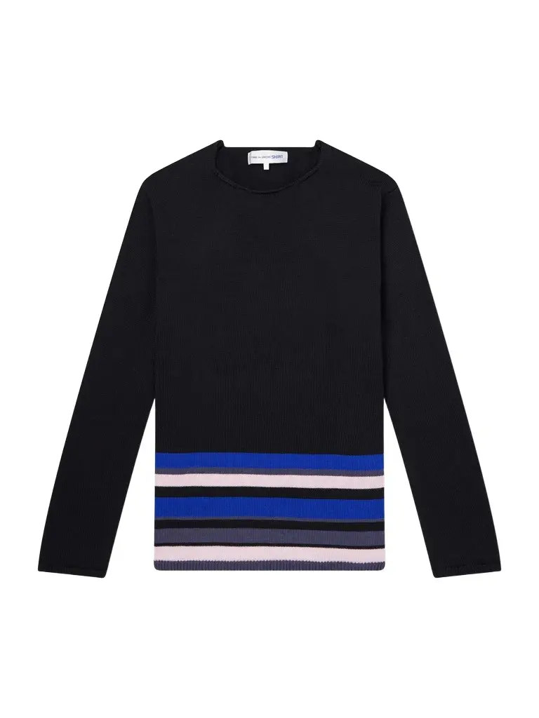 Comme des Garçons SHIRT Striped Wool-Blend Gauze Sweater - Men