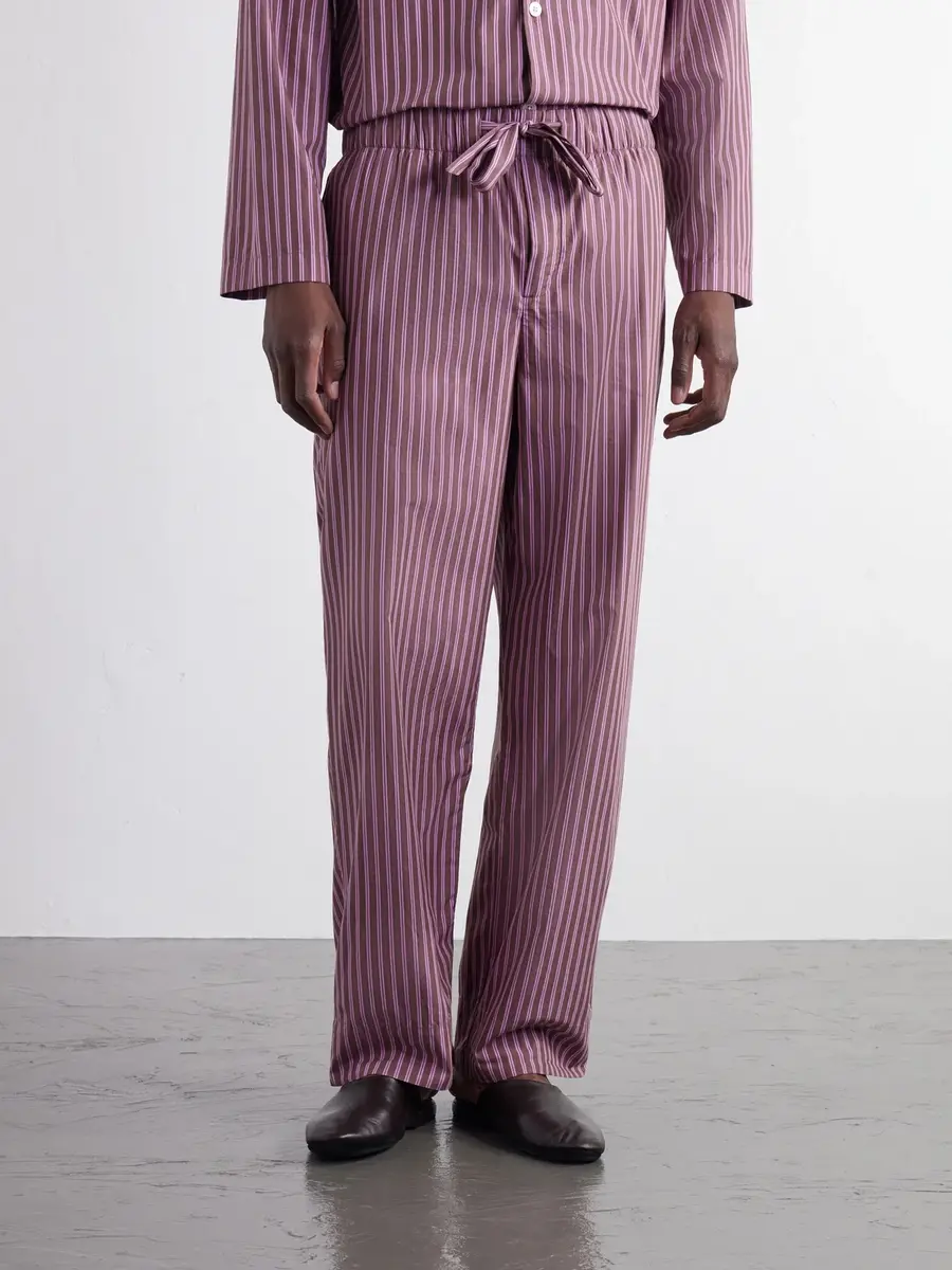 Tekla Drawstring Striped Organic Cotton-Poplin Pyjama Trousers - Men | Thumbnail 3 Tekla Drawstring Striped Organic Cotton-Poplin Pyjama Trousers - Men | Thumbnail 3