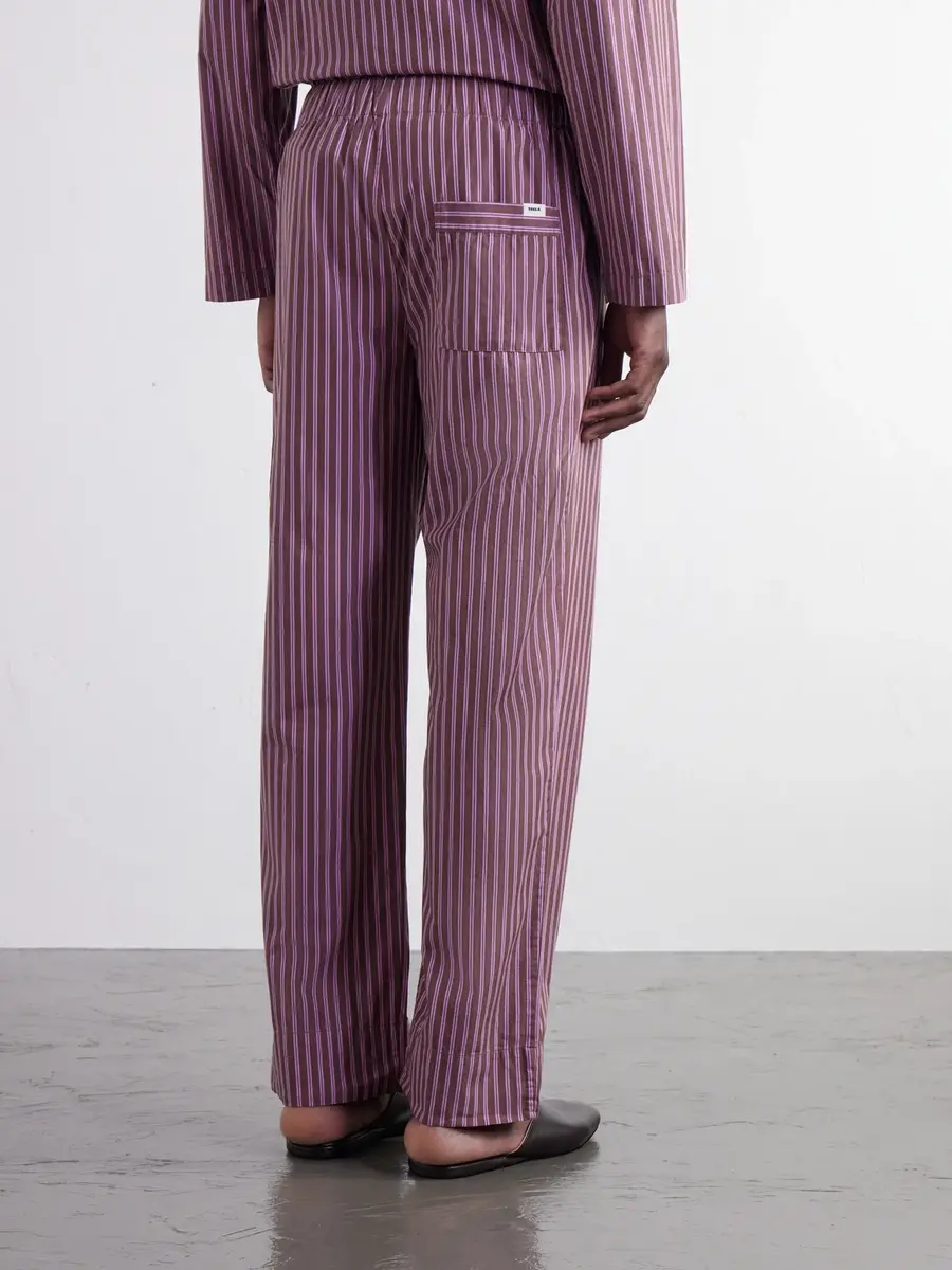 Tekla Drawstring Striped Organic Cotton-Poplin Pyjama Trousers - Men | Thumbnail 4 Tekla Drawstring Striped Organic Cotton-Poplin Pyjama Trousers - Men | Thumbnail 4