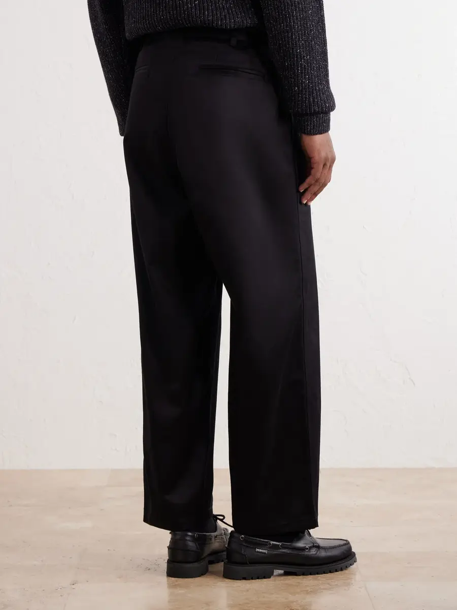 Monitaly Ekusy Wide-Leg Pleated Cotton-Twill Trousers - Men | Thumbnail 4
