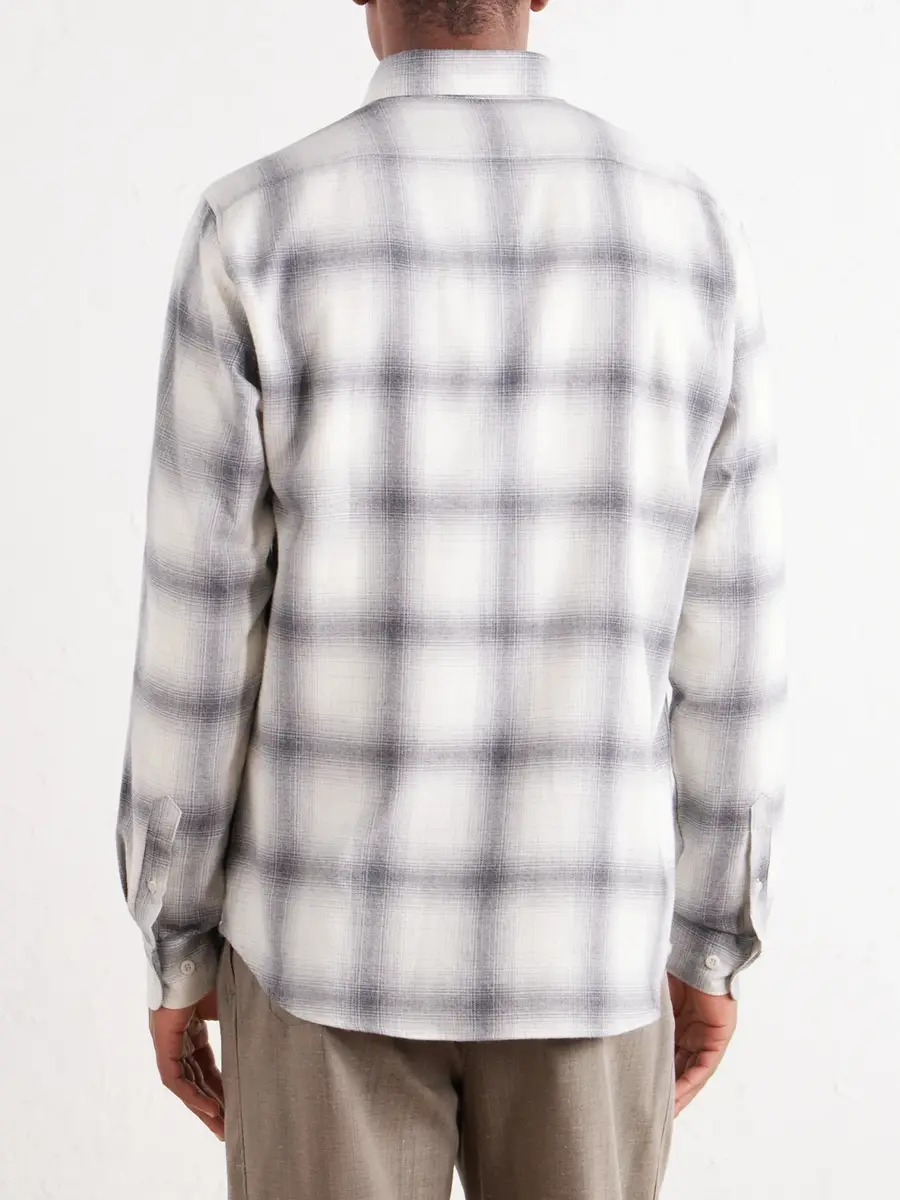Sunspel Checked Cotton-Flannel Shirt - Men | Thumbnail 4 Sunspel Checked Cotton-Flannel Shirt - Men | Thumbnail 4