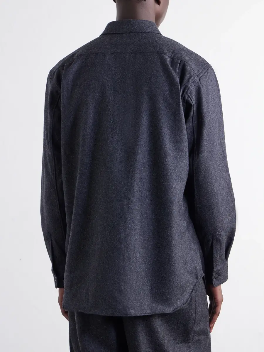 Comme des Garçons SHIRT Wool-Blend Flannel Shirt - Men | Thumbnail 4