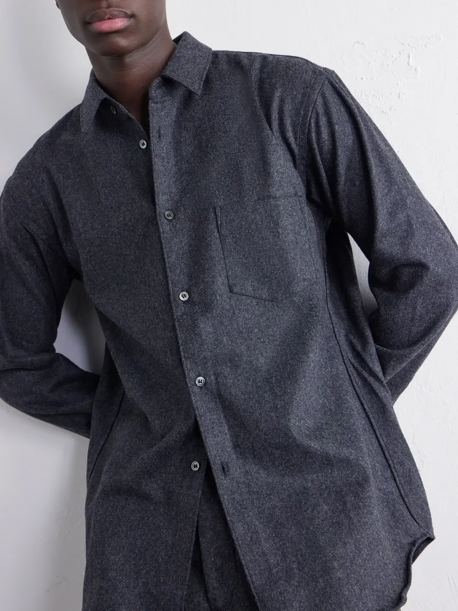 Comme des Garçons SHIRT Wool-Blend Flannel Shirt - Men | Thumbnail 5