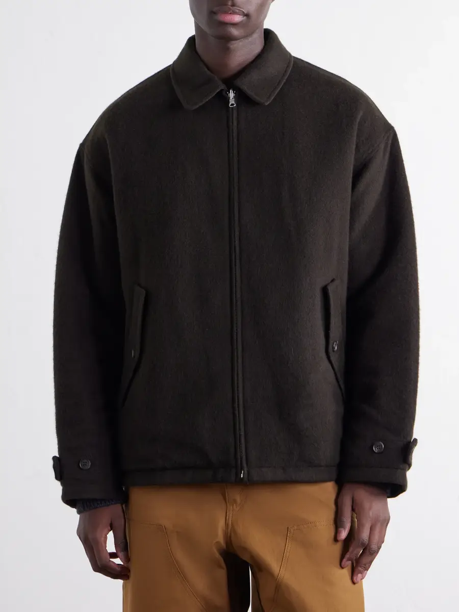 COMME des GARCONS HOMME Reversible Padded Brushed Wool and Quilted Shell Blouson Jacket - Men | Thumbnail 3 COMME des GARCONS HOMME Reversible Padded Brushed Wool and Quilted Shell Blouson Jacket - Men | Thumbnail 3