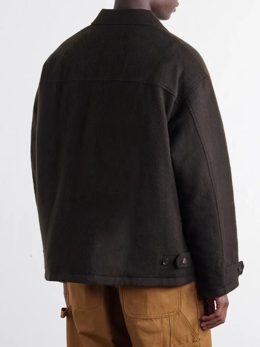 COMME des GARCONS HOMME Reversible Padded Brushed Wool and Quilted Shell Blouson Jacket - Men | Thumbnail 4 COMME des GARCONS HOMME Reversible Padded Brushed Wool and Quilted Shell Blouson Jacket - Men | Thumbnail 4