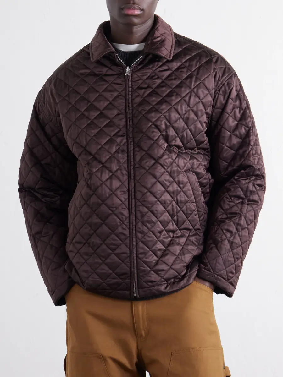 COMME des GARCONS HOMME Reversible Padded Brushed Wool and Quilted Shell Blouson Jacket - Men | Thumbnail 6 COMME des GARCONS HOMME Reversible Padded Brushed Wool and Quilted Shell Blouson Jacket - Men | Thumbnail 6