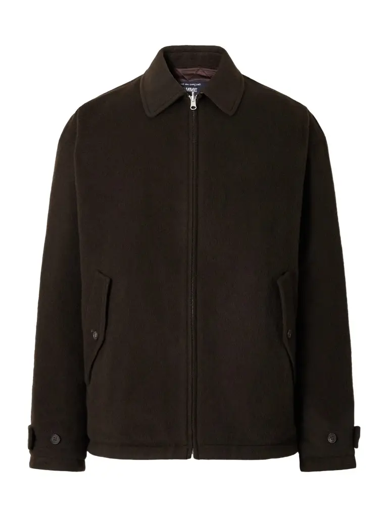 COMME des GARCONS HOMME Reversible Padded Brushed Wool and Quilted Shell Blouson Jacket - Men