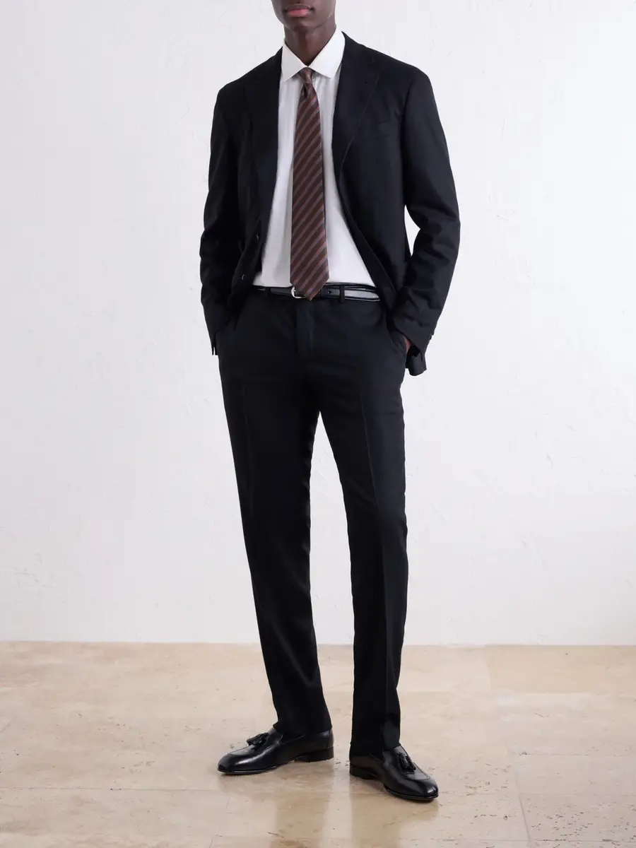 Canali Tapered Wool-Blend Fresco Suit Trousers - Men | Thumbnail 2 Canali Tapered Wool-Blend Fresco Suit Trousers - Men | Thumbnail 2