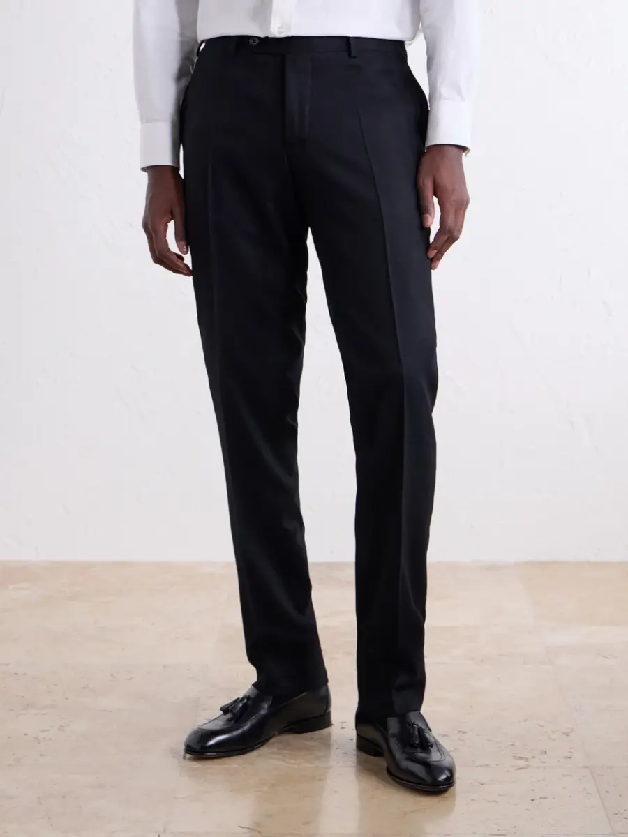 Canali Tapered Wool-Blend Fresco Suit Trousers - Men | Thumbnail 3 Canali Tapered Wool-Blend Fresco Suit Trousers - Men | Thumbnail 3