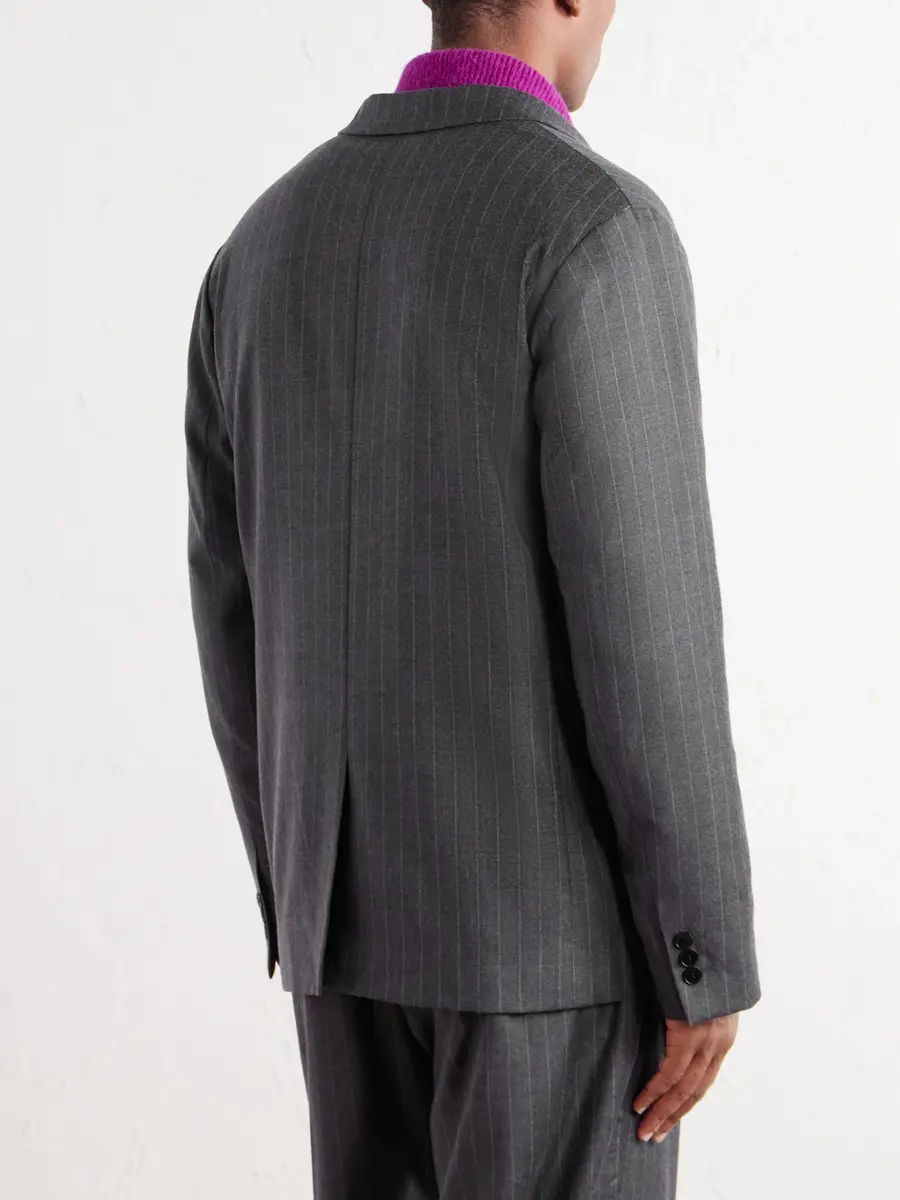 NN07 Jordin 10052 Pinstripe Double-Breasted Suit Jacket - Men | Thumbnail 4