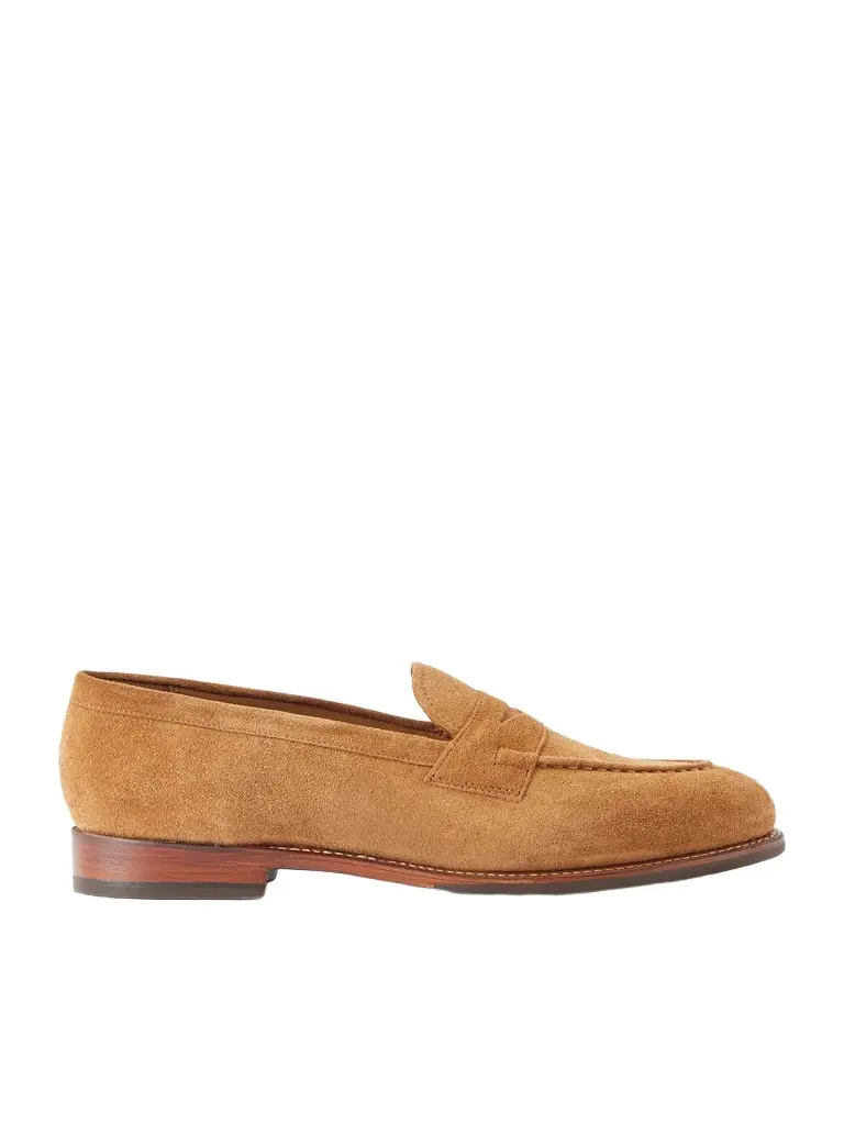 Grenson Lloyd Suede Penny Loafers - Men