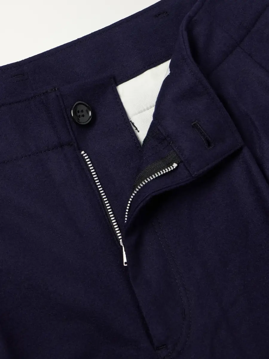 Comme des Garçons SHIRT Wide-Leg Pleated Wool-Blend Flannel Trousers - Men | Thumbnail 6 Comme des Garçons SHIRT Wide-Leg Pleated Wool-Blend Flannel Trousers - Men | Thumbnail 6