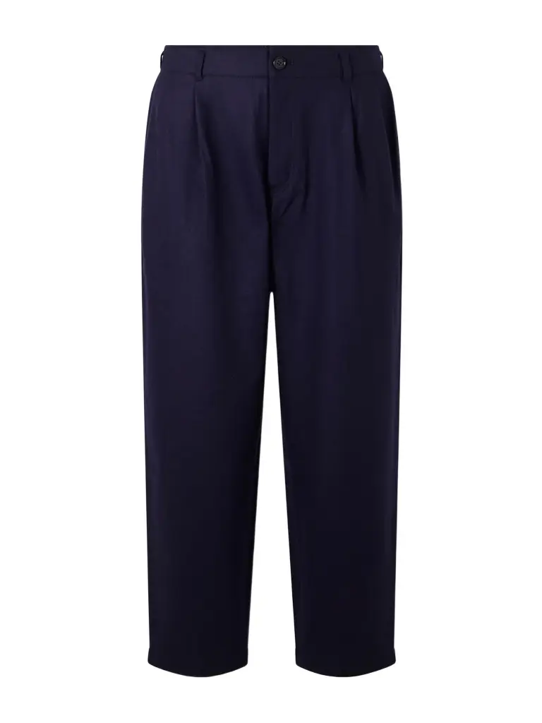 Comme des Garçons SHIRT Wide-Leg Pleated Wool-Blend Flannel Trousers - Men