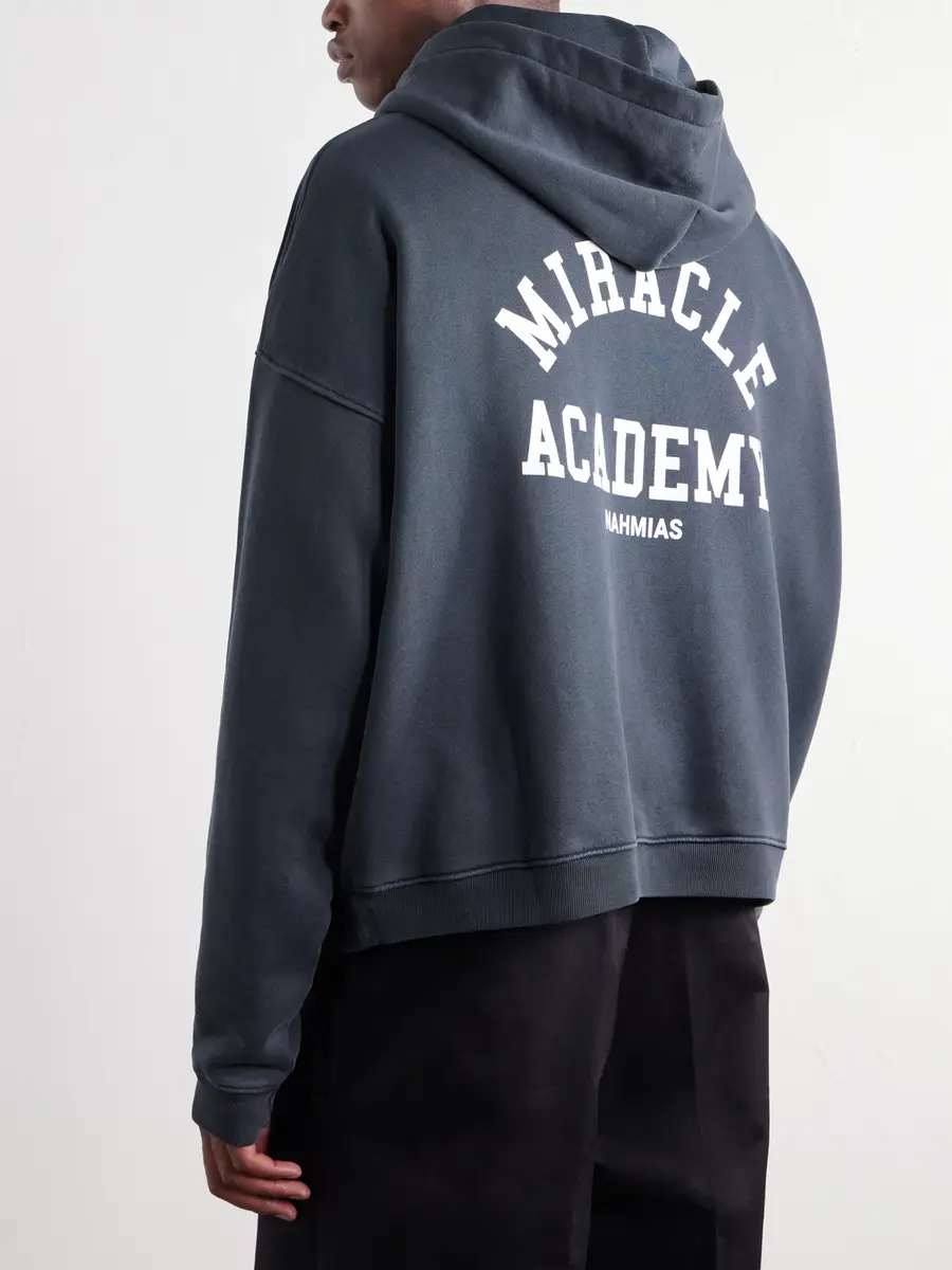 Nahmias Miracle Academy Cotton-Terry Hoodie - Men | Thumbnail 4