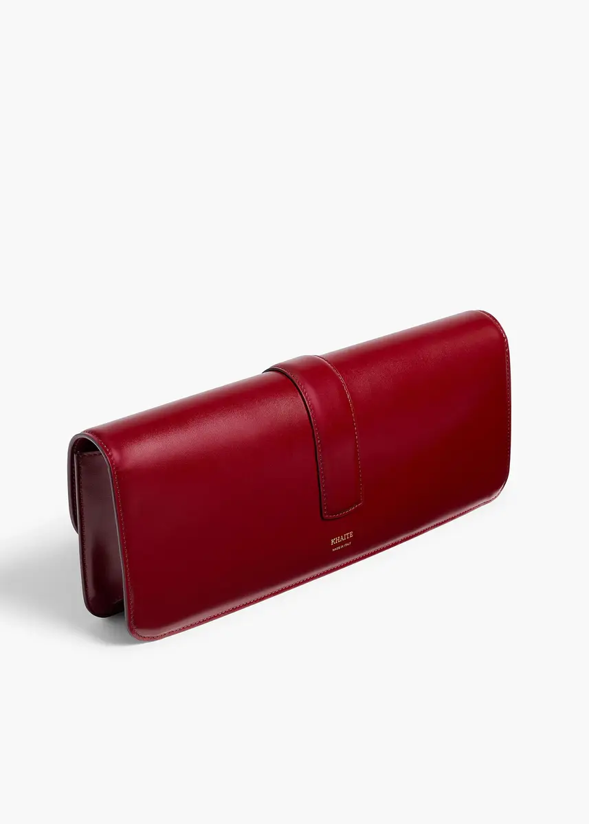 Khaite Blake Clutch In Oxblood | Thumbnail 2 Khaite Blake Clutch In Oxblood | Thumbnail 2