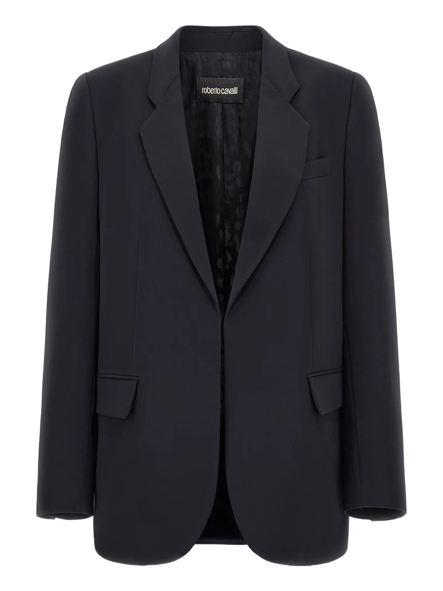 Black Single-Breasted Jacket Black Single-Breasted Jacket
