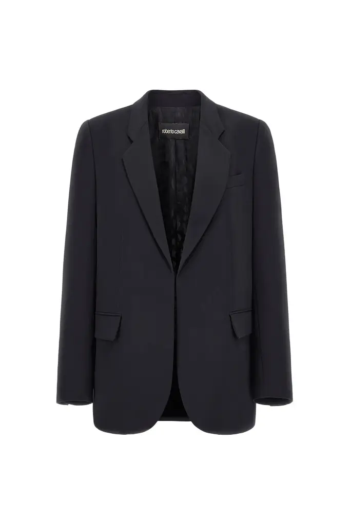 Black Single-Breasted Jacket Black Single-Breasted Jacket