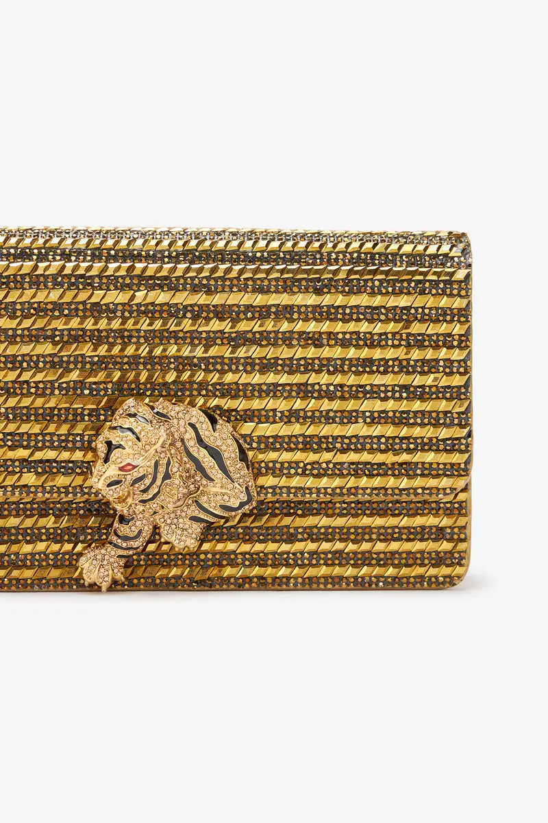 Roberto Cavalli Roar Clutch With Crystals | Thumbnail 4
