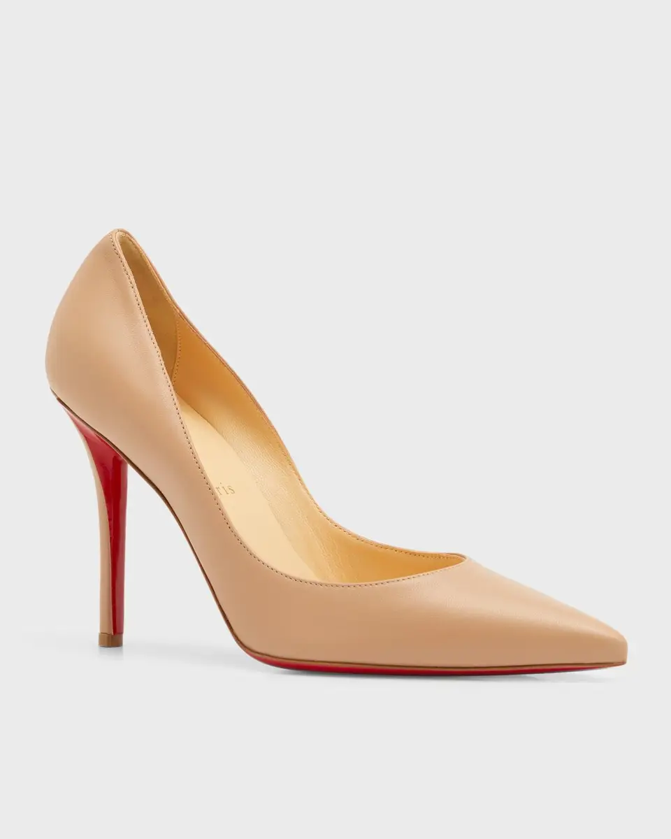 Christian Louboutin 100mm Apostrophy Leather Pointed Pumps | Thumbnail 3 Christian Louboutin 100mm Apostrophy Leather Pointed Pumps | Thumbnail 3