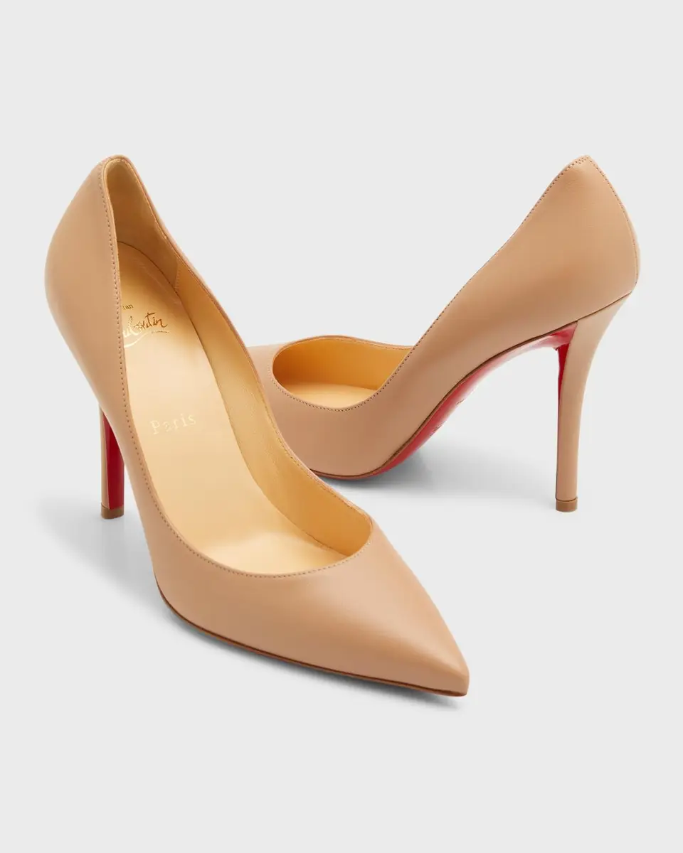 Christian Louboutin 100mm Apostrophy Leather Pointed Pumps | Thumbnail 8 Christian Louboutin 100mm Apostrophy Leather Pointed Pumps | Thumbnail 8