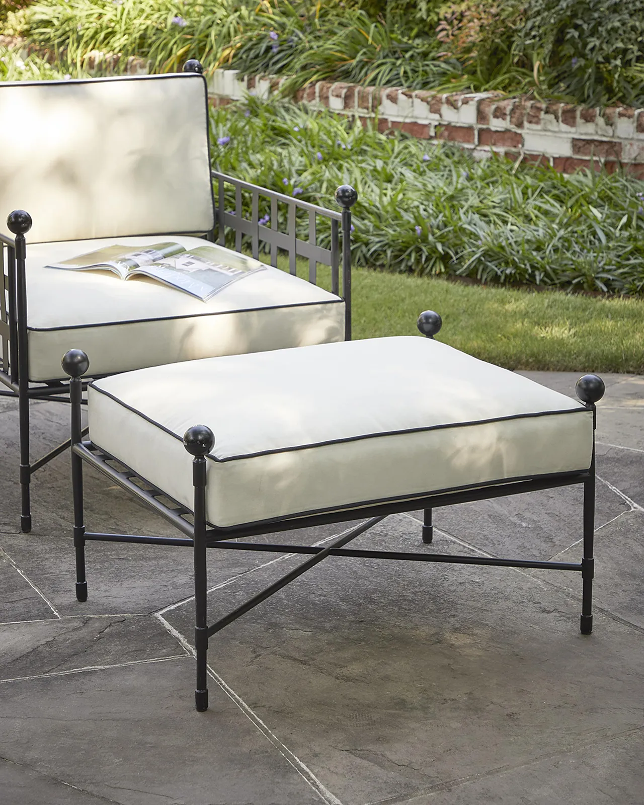 Neiman Marcus Avery Neoclassical Ottoman Replacement Cover