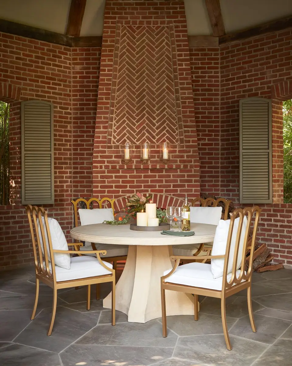 Neiman Marcus Round Outdoor Dining Table | Thumbnail 4 Neiman Marcus Round Outdoor Dining Table | Thumbnail 4