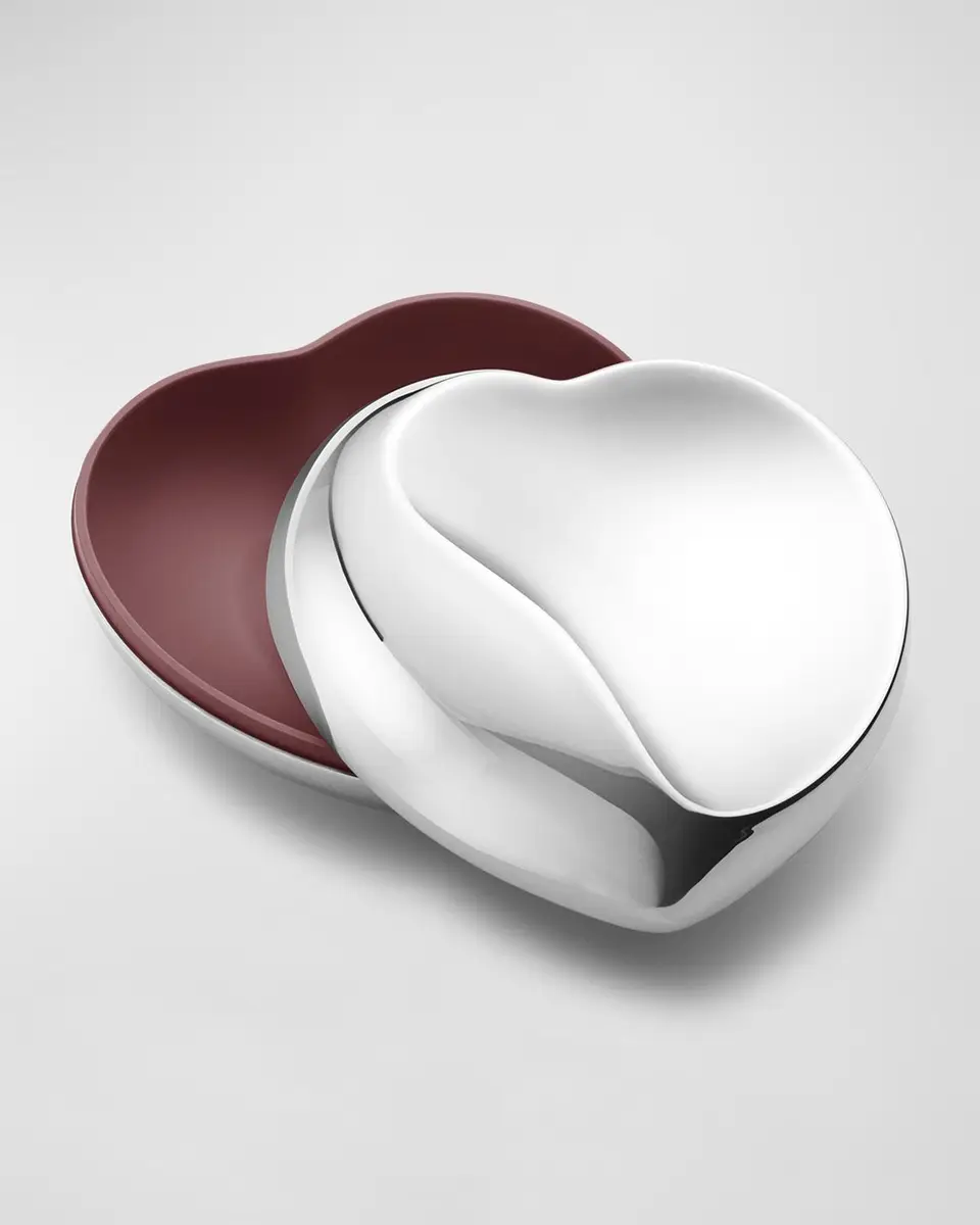 Georg Jensen Heart Bonbonniere Large Stainless Steel Box | Thumbnail 2 Georg Jensen Heart Bonbonniere Large Stainless Steel Box | Thumbnail 2