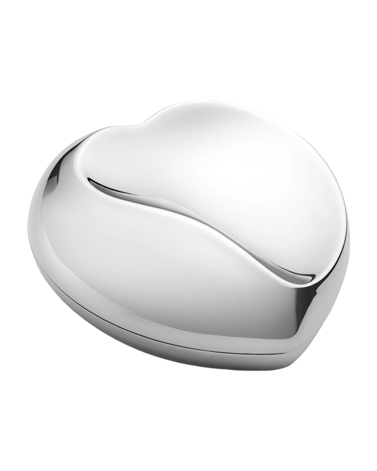 Georg Jensen Heart Bonbonniere Large Stainless Steel Box