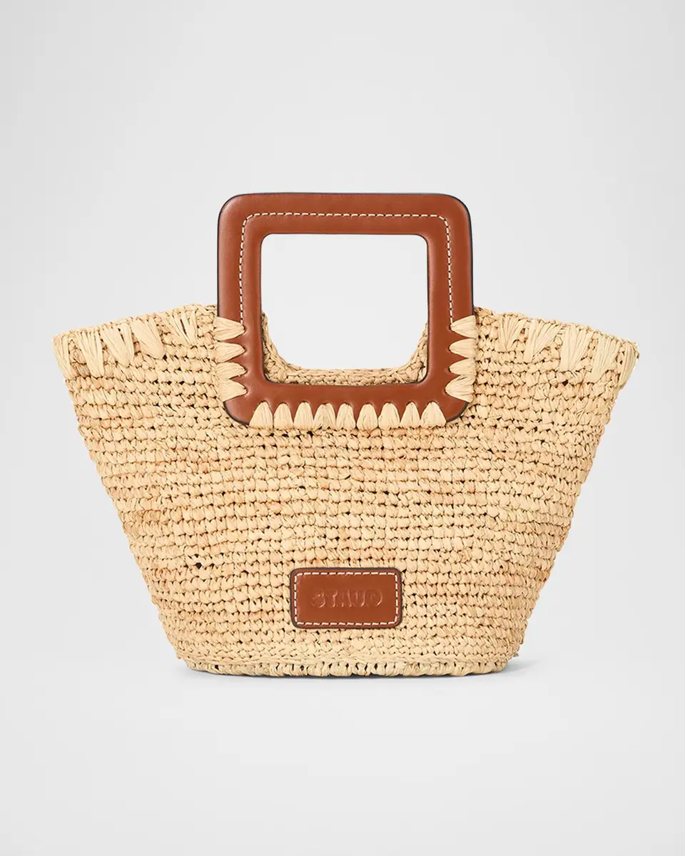 Staud Shirley Mini Raffia Bucket Bag | Thumbnail 2 Staud Shirley Mini Raffia Bucket Bag | Thumbnail 2