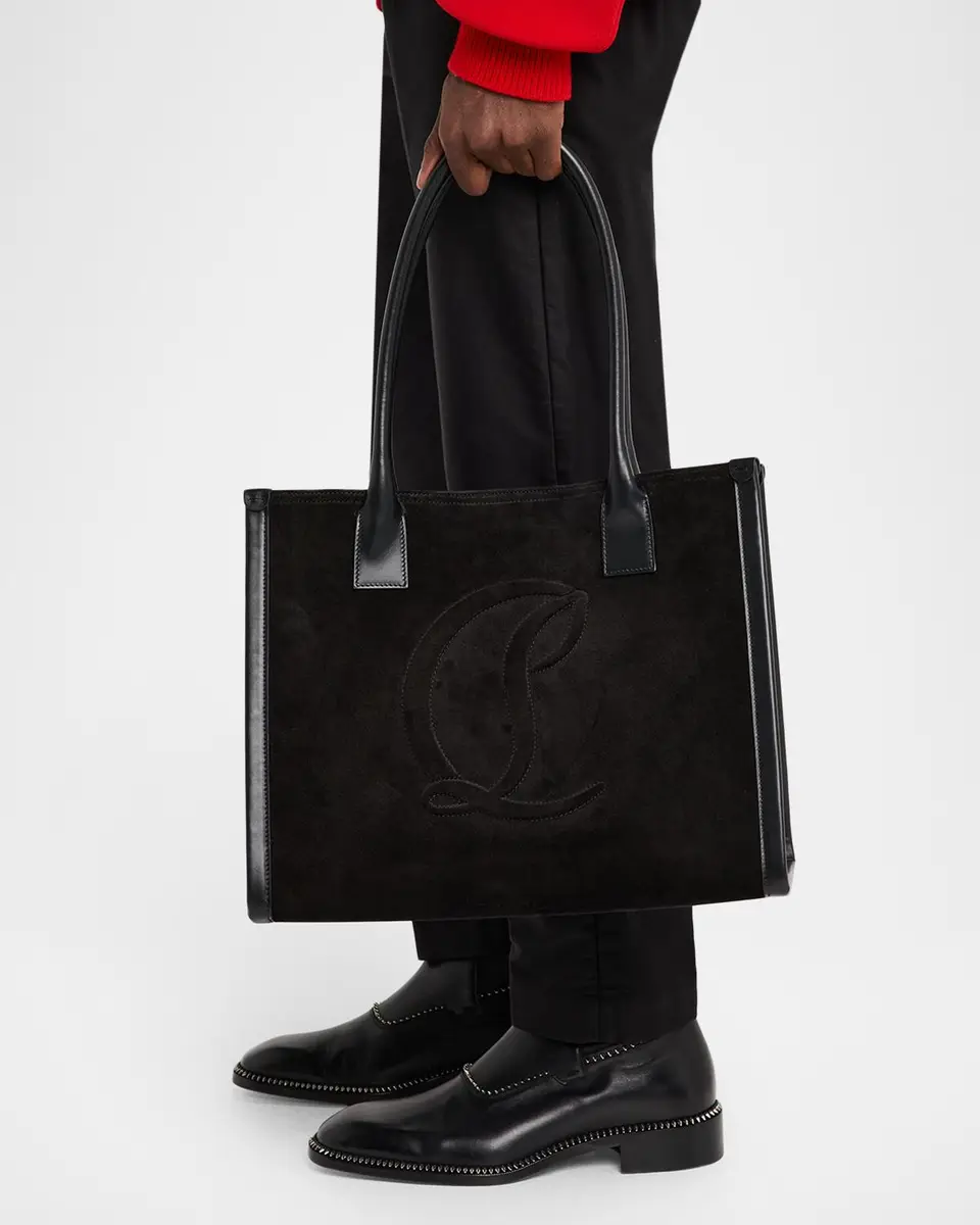 Christian Louboutin Men's By My Side Reversed Calf Leather Large Tote Bag | Thumbnail 2 Christian Louboutin Men's By My Side Reversed Calf Leather Large Tote Bag | Thumbnail 2