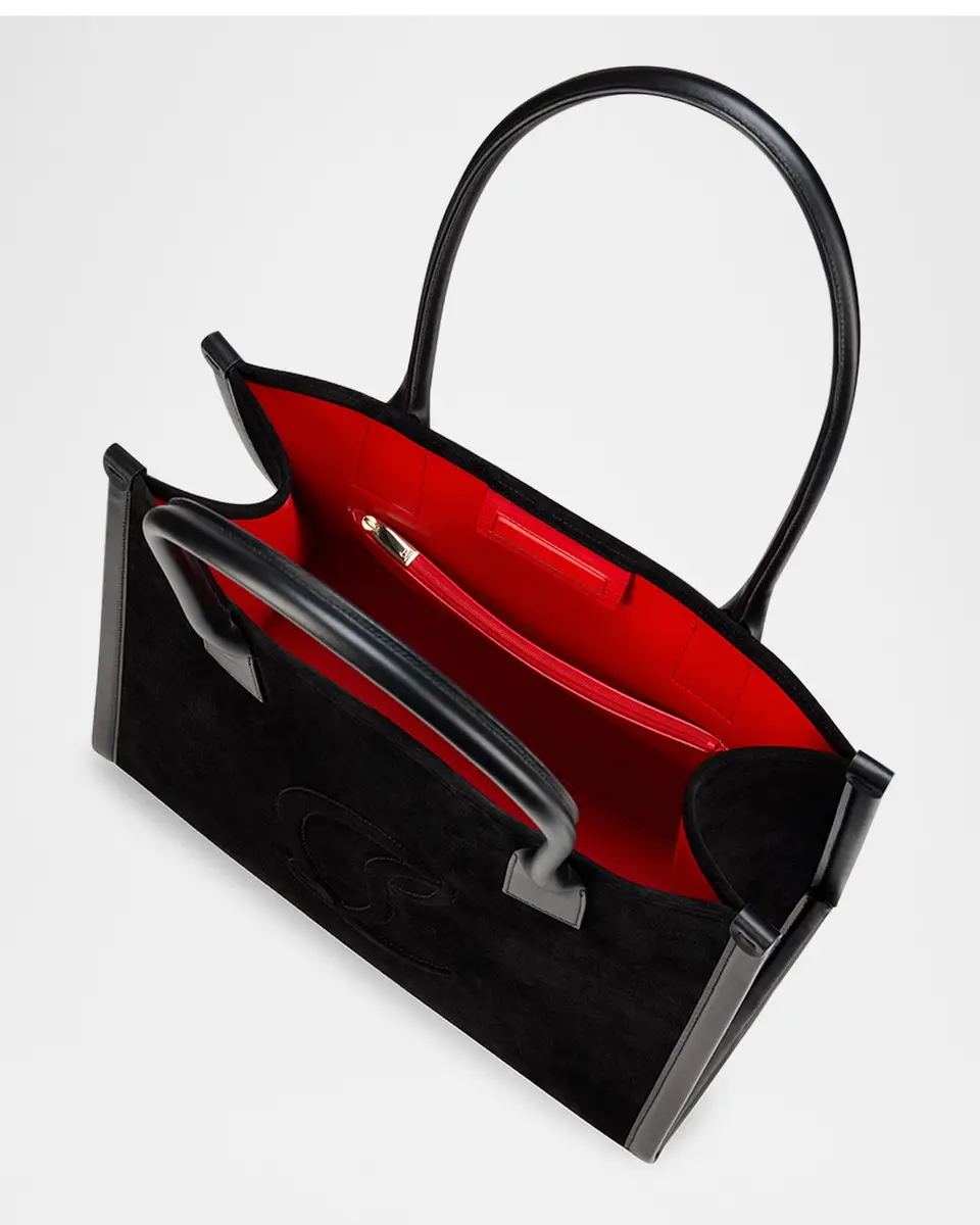 Christian Louboutin Men's By My Side Reversed Calf Leather Large Tote Bag | Thumbnail 4 Christian Louboutin Men's By My Side Reversed Calf Leather Large Tote Bag | Thumbnail 4